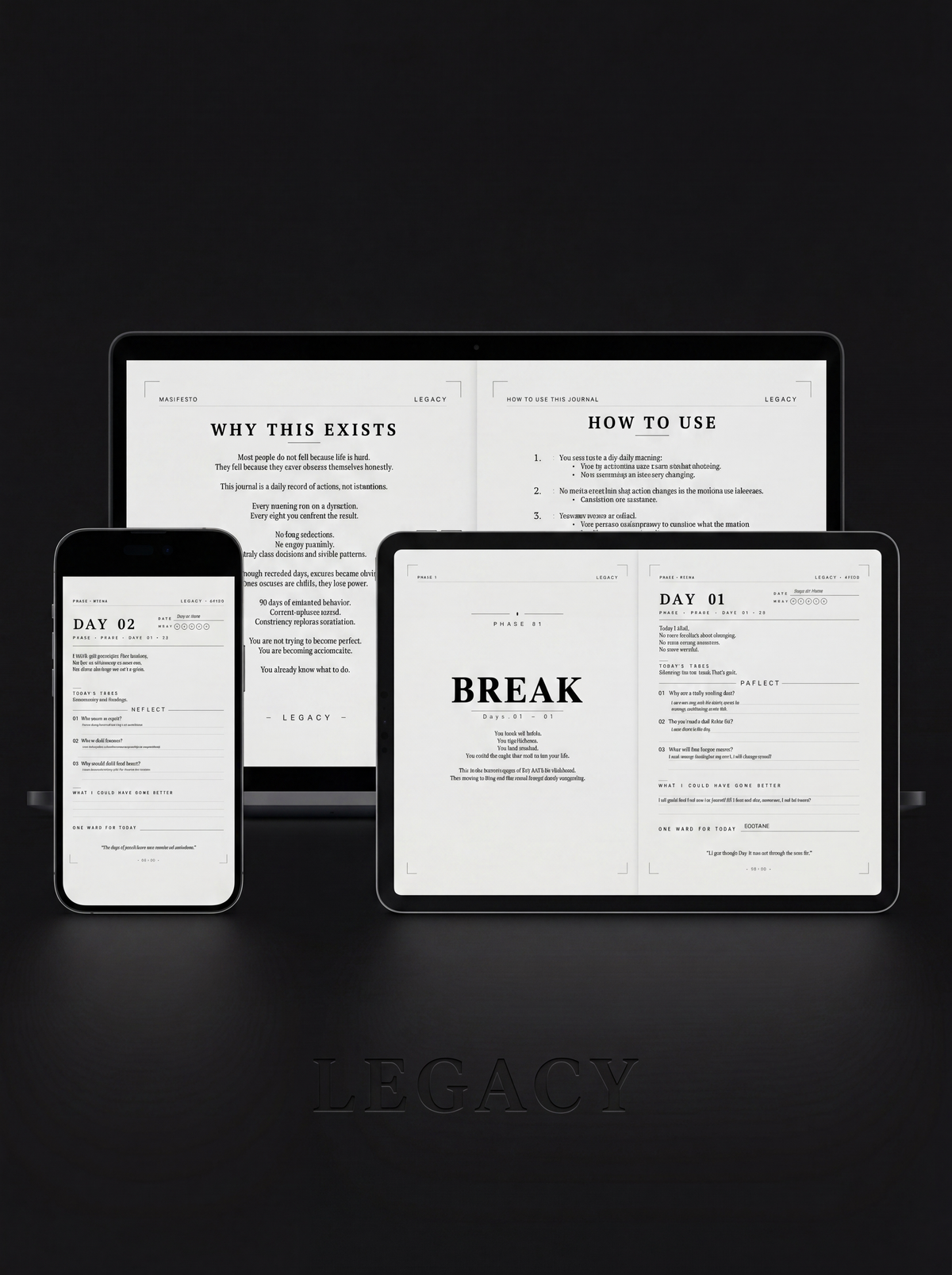 LEGACY - The 90-Day Discipline Journal